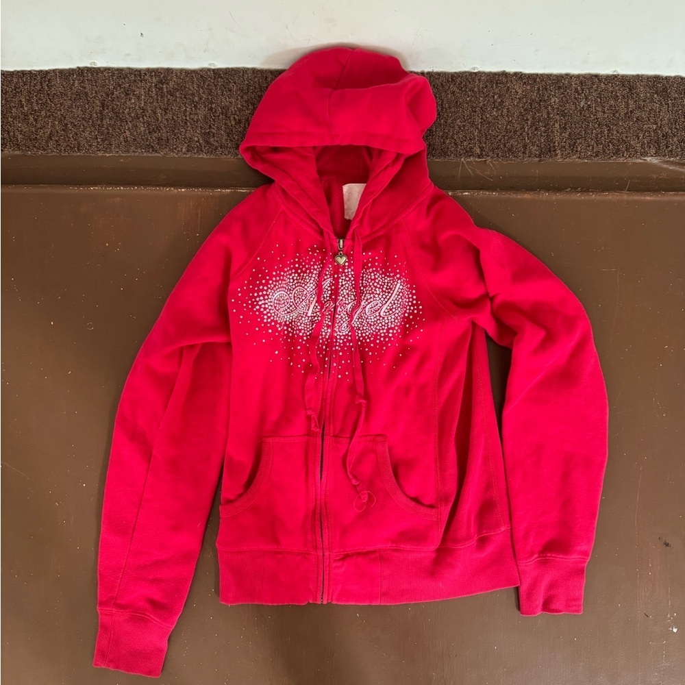 Victoria’s Secret Angel Rhinestone Wings Zip Up Hoodie - Women’s Medium